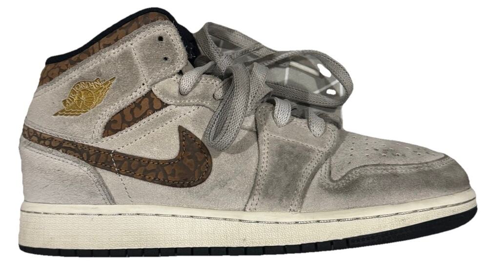 Nike Air Jordan 1 Mid SE Brown Elephant Youth 4.5Y DZ5369-102